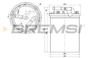 FE0043 Palivový filtr BREMSI
