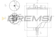 FE0045 Palivový filtr BREMSI