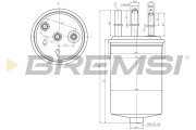 FE0048 Palivový filtr BREMSI
