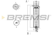 FE0051 Palivový filtr BREMSI