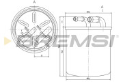 FE0059 Palivový filtr BREMSI