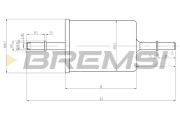 FE0062 Palivový filtr BREMSI