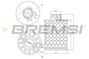FE0150 Palivový filtr BREMSI