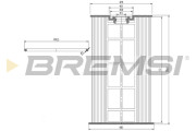 FE0154 Palivový filtr BREMSI