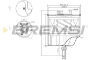 FE0156 Palivový filtr BREMSI