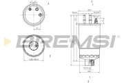 FE0158 Palivový filtr BREMSI