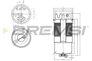 FE0159 Palivový filtr BREMSI