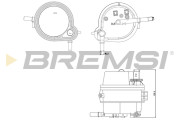 FE0160 Palivový filtr BREMSI