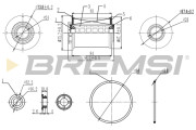 FE0342 Palivový filtr BREMSI