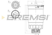 FE0348 Palivový filtr BREMSI