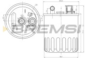FE0368 Palivový filtr BREMSI