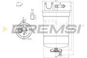 FE0369 Palivový filtr BREMSI
