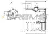 FE0370 Palivový filtr BREMSI