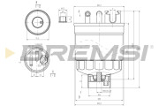 FE0371 Palivový filtr BREMSI