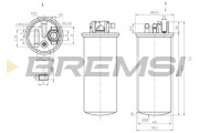 FE0378 Palivový filtr BREMSI