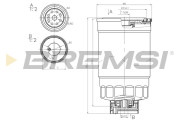 FE0379 Palivový filtr BREMSI