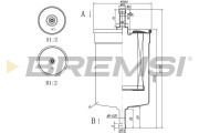 FE0395 Palivový filtr BREMSI