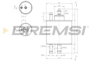 FE0398 Palivový filtr BREMSI