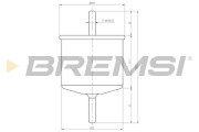 FE0399 Palivový filtr BREMSI