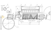FE0771 Palivový filtr BREMSI