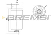 FE0778 Palivový filtr BREMSI