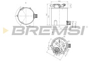 FE0783 Palivový filtr BREMSI
