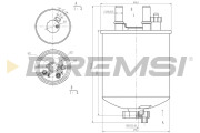 FE0784 Palivový filtr BREMSI