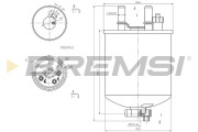 FE0785 Palivový filtr BREMSI