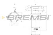 FE0790 Palivový filtr BREMSI