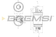 FE0812 Palivový filtr BREMSI