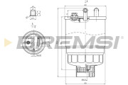 FE0818 Palivový filtr BREMSI