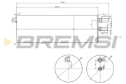 FE0821 Palivový filtr BREMSI