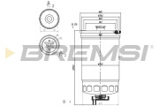 FE0826 Palivový filtr BREMSI