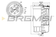 FE0827 Palivový filtr BREMSI