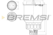 FE0838 Palivový filtr BREMSI