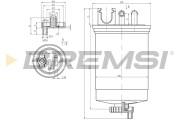 FE1310 Palivový filtr BREMSI