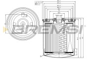 FE1312 Palivový filtr BREMSI