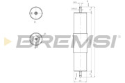 FE1318 Palivový filtr BREMSI