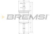 FE1319 Palivový filtr BREMSI