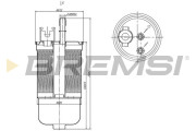 FE1504 Palivový filtr BREMSI