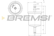 FE1514 Palivový filtr BREMSI