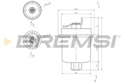 FE1516 Palivový filtr BREMSI