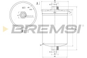 FE1519 Palivový filtr BREMSI