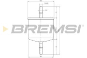 FE1887 Palivový filtr BREMSI