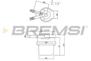 FE1889 Palivový filtr BREMSI