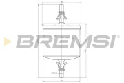 FE1891 Palivový filtr BREMSI