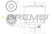 FE2475 Palivový filtr BREMSI