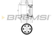 FL0300 Olejový filtr BREMSI