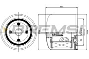 FL1299 Olejový filtr BREMSI