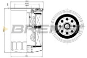 FL1420 Olejový filtr BREMSI